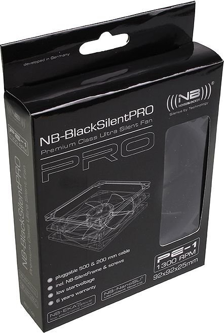 Noiseblocker BlackSilent Pro PE-1 ITR-PE-1 cena un informācija | Datora ventilatori | 220.lv