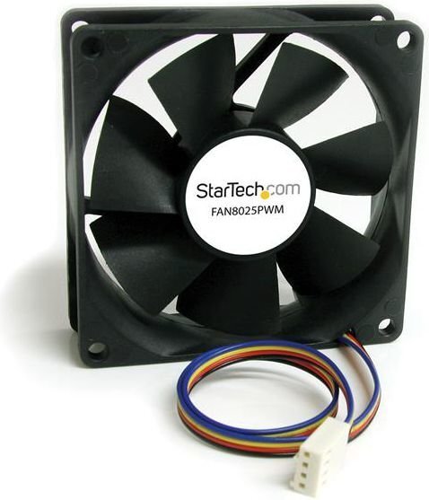 Kārbas ventilators Startech FAN8025PWM   2500 rpm Ø 8 cm cena un informācija | Datora ventilatori | 220.lv