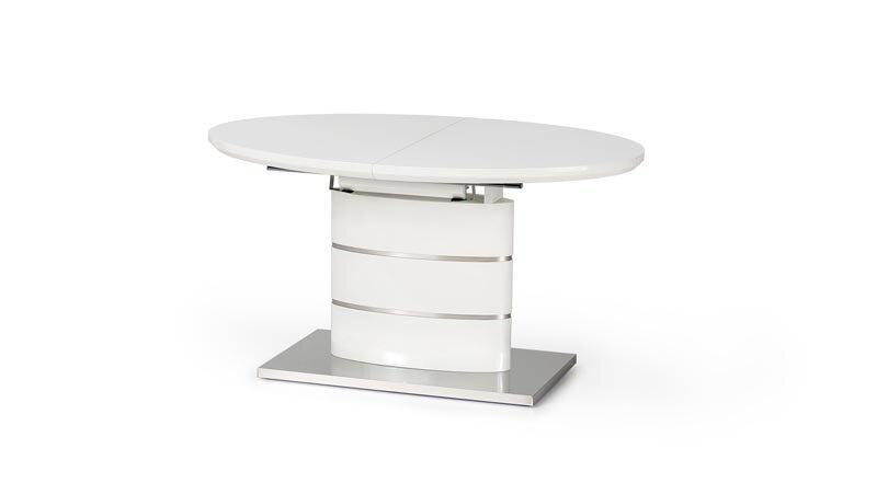 Paplašināms galds Aspen, balts cena un informācija | Virtuves galdi, ēdamgaldi | 220.lv