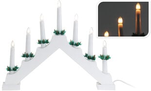 Ziemassvētku svečturis ar lampiņām cena un informācija | Ziemassvētku dekorācijas | 220.lv