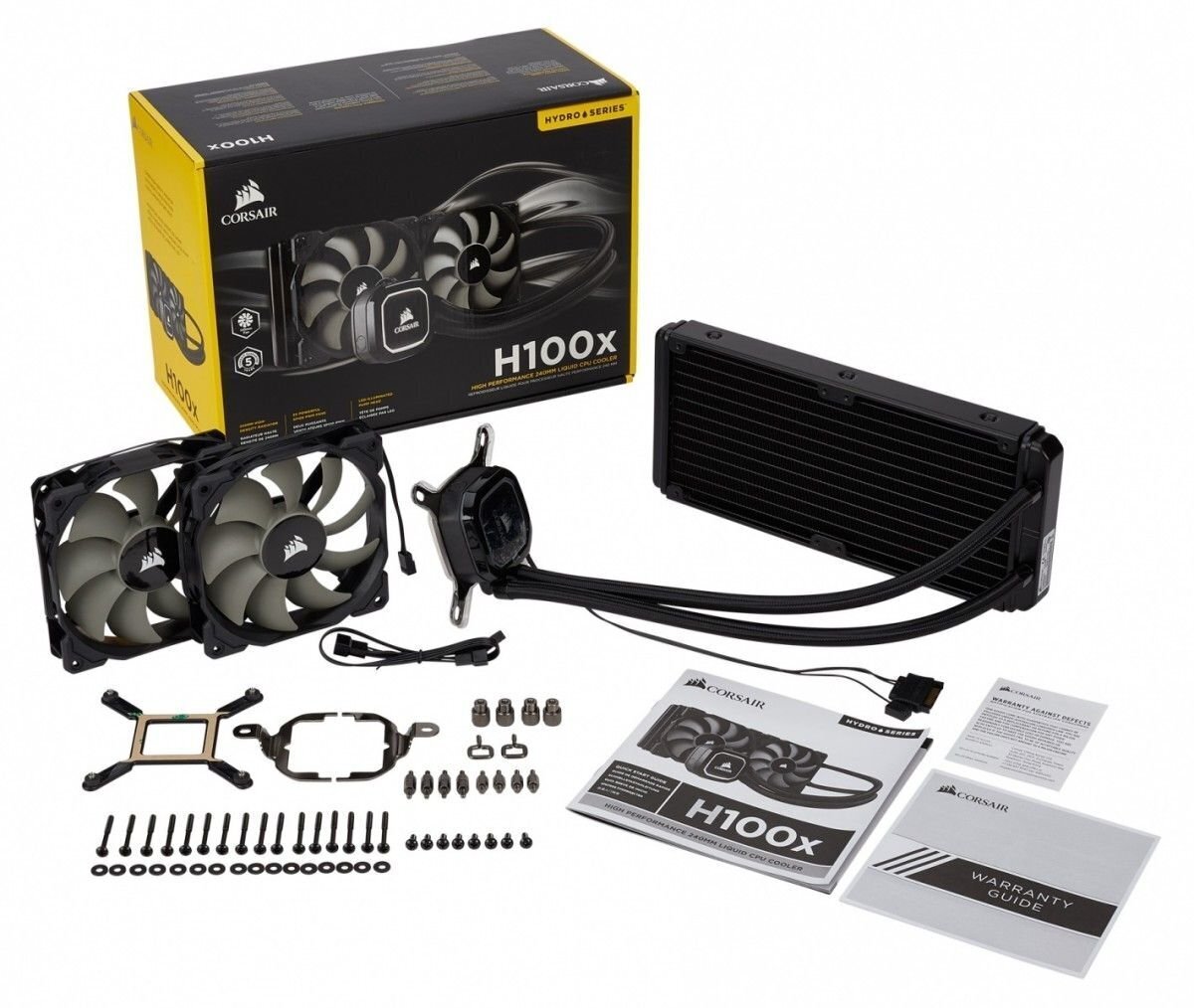 Corsair Hydro Series H100x augstas veiktspējas CPU dzesētājs (CW-9060040-WW) cena un informācija | Ūdens dzesēšana - komplekti | 220.lv