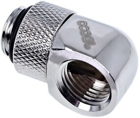 Alphacool 90 ° swivel fitting, 1/4", Chrome (17249) cena un informācija | Ūdens dzesēšana - aksesuāri | 220.lv