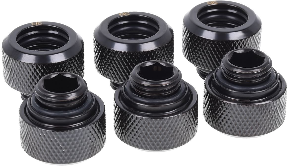 Alphacool Fitting 1/4" - 13mm, 6 pieces (17377) cena un informācija | Ūdens dzesēšana - aksesuāri | 220.lv