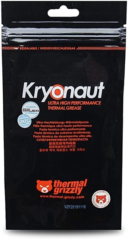 Thermal Grizzly Kryonaut thermal grease, 1g (TG-K-001-RS) cena un informācija | Termopastas | 220.lv