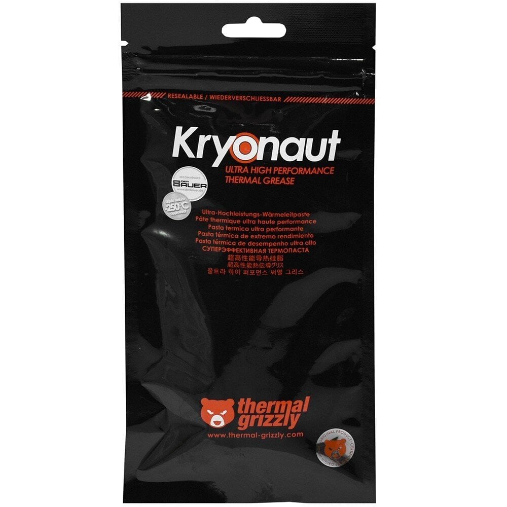 Thermal Grizzly Kryonaut, 5.55g/1.5ml (TG-K-015-R) cena un informācija | Termopastas | 220.lv