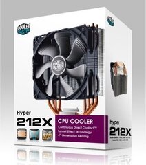 Cooler Master Hyper 212X (RR-212X-17PK-R1) cena un informācija | Procesora dzesētāji | 220.lv