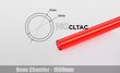 BitsPower Crystal Link Tube 12 / 10mm, 1000mm, Red (BP-NCCLT12ACIRD-L1000) cena un informācija | Ūdens dzesēšana - aksesuāri | 220.lv