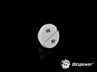 BitsPower Plug 1/4 "- White (BP-DWWP-C09) цена и информация | Водяное охлаждение - аксессуары | 220.lv