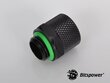 BitsPower straight connector 1/4 "for 11/8 mm hose - Black mat (BP-MBWP-C11J) цена и информация | Ūdens dzesēšana - aksesuāri | 220.lv