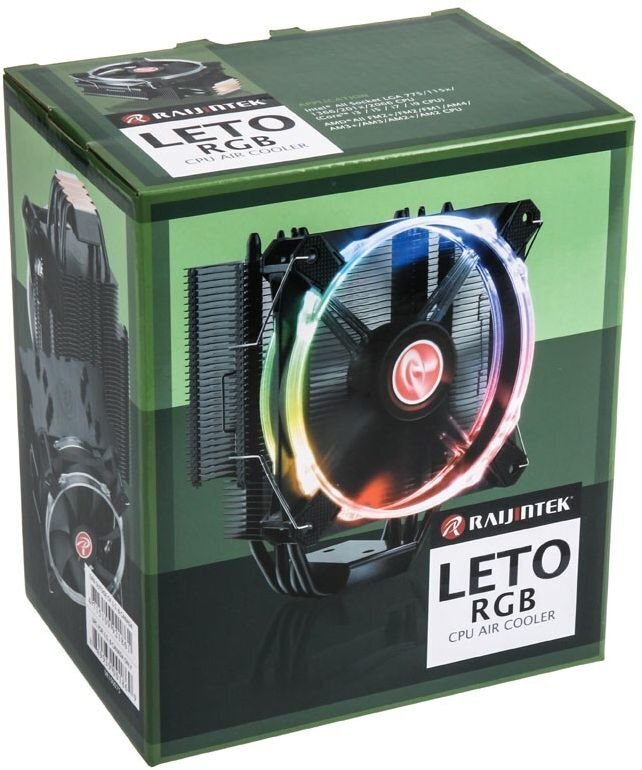 Raijintek Leto RGB LED 120mm (0R100075) цена и информация | Procesora dzesētāji | 220.lv