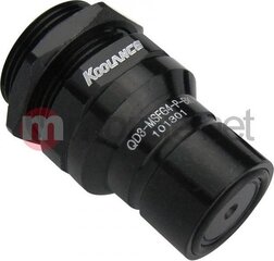 Koolance QD3 Male Quick Disconnect No-Spill Coupling, Panel Female Threaded G 1/4 BSPP Black (QD3-MSFG4-P-BK) цена и информация | Водяное охлаждение - аксессуары | 220.lv