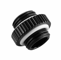 PHANTEKS Glacier M-M connector G1/4" Black (PH-MMA_BK_G1/4) cena un informācija | Ūdens dzesēšana - aksesuāri | 220.lv