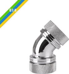 Thermaltake angle fitting G1/4" Chrome (CL-W098-CA00SL-A) cena un informācija | Ūdens dzesēšana - aksesuāri | 220.lv