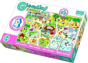 Gigantiska puzle Trefl „Zooloģiskais dārzs", 12 gab. цена и информация | Пазлы | 220.lv