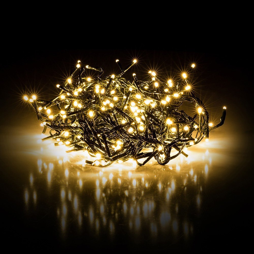 Ziemassvētku gaismas virtene RETLUX RXL 287, 600 LED (HIGH DENSITY), Warm White, Timer cena un informācija | Ziemassvētku lampiņas, LED virtenes | 220.lv