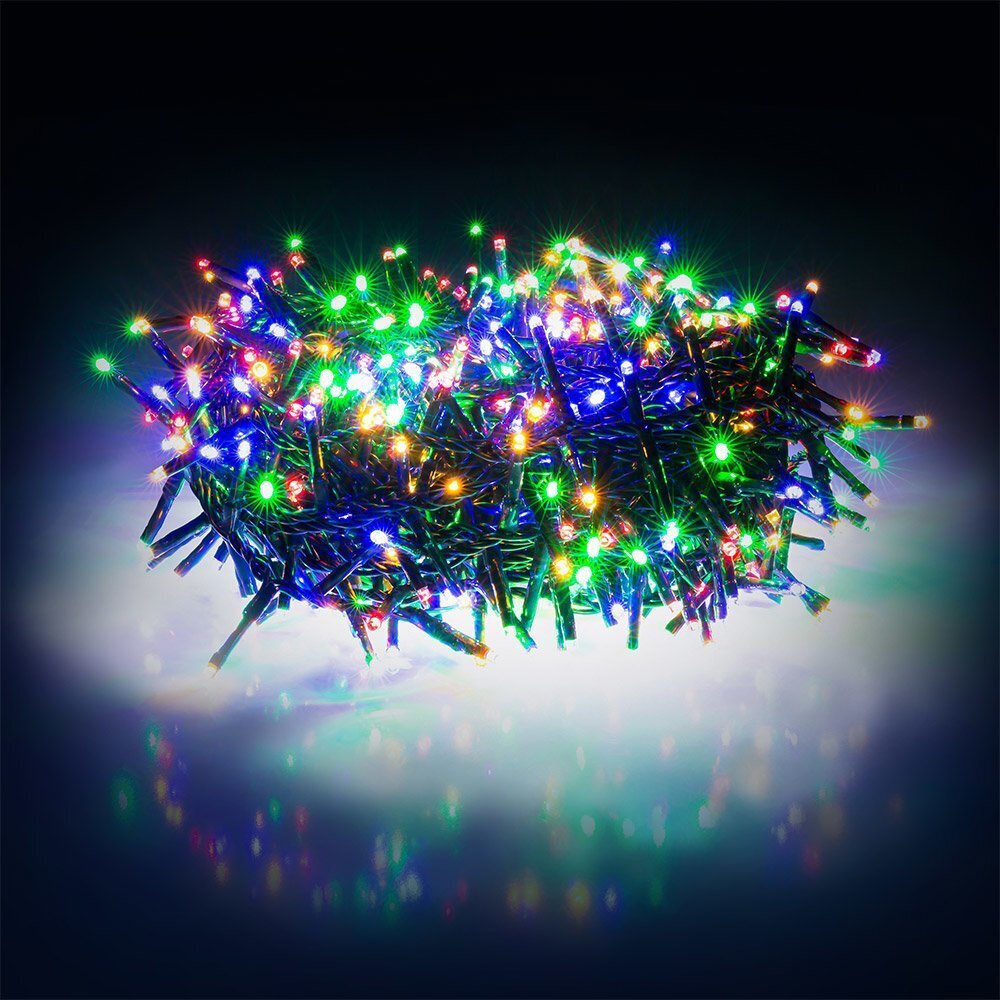 Ziemassvētku gaismas virtene RETLUX RXL 289, 600 LED (HIGH DENSITY), Multicolour, Timer cena un informācija | Ziemassvētku lampiņas, LED virtenes | 220.lv
