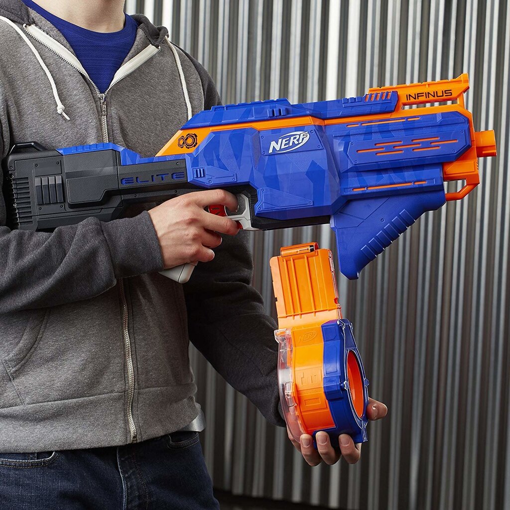 Šautene ar cilindru Nerf N-Strike Elite Infinus Blaster цена и информация | Rotaļlietas zēniem | 220.lv