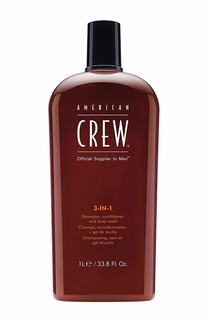 Šampūns, kondicionieris un dušas želeja American Crew Official Supplier To Men 3-In-1 1000 ml цена и информация | Šampūni | 220.lv