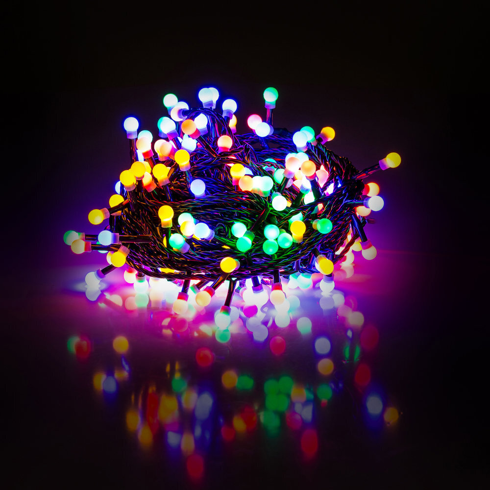 Ziemassvētkus āra virtene RETLUX RXL 224 200LED (CHERRY) Multicolour, Timer cena un informācija | Ziemassvētku lampiņas, LED virtenes | 220.lv