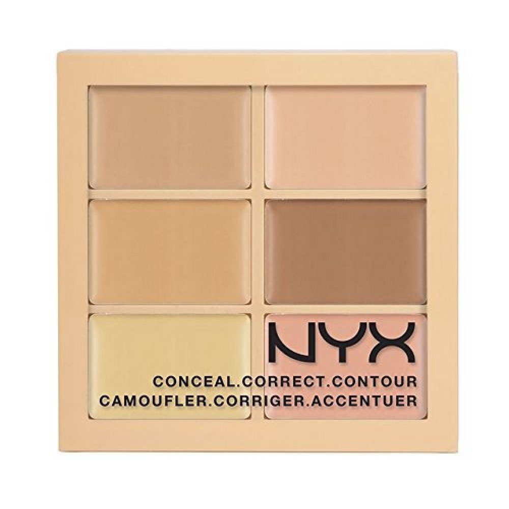 Palete sejas korekcijai Nyx Professional Makeup Conceal Correct Contour, 3CP01 Light, 6 x 1.5 g цена и информация | Grima bāzes, tonālie krēmi, pūderi | 220.lv