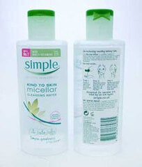 Micelārais ūdens Simple Micellar Face Cleanser 200 ml cena un informācija | Sejas ādas kopšana | 220.lv