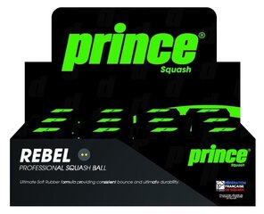 Skvoša bumbiņas Prince Rebel, 12 gab. цена и информация | Сквош | 220.lv