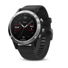 Garmin Fenix 5, Silver with Black Band цена и информация | Смарт-часы (smartwatch) | 220.lv