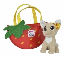 Плюшевый Chihuahua Strawberry с сумкой Simba Chi Chi Love, 18 см цена и информация | Мягкие игрушки | 220.lv