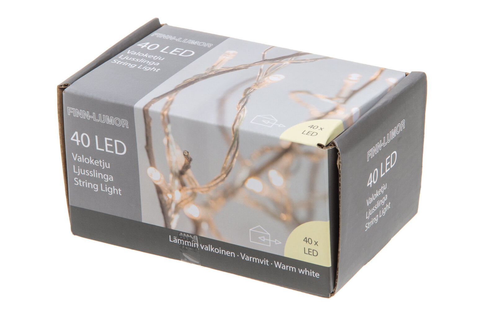 Virtene Finnlumor, 40 LED cena un informācija | Ziemassvētku lampiņas, LED virtenes | 220.lv