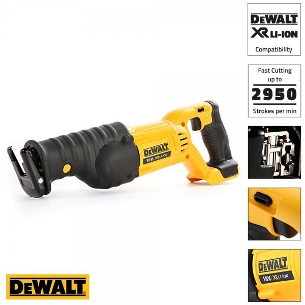 Bezvadu lineārais zāģis Dewalt DCS380N 18V cena un informācija | Zāģi, ripzāģi | 220.lv