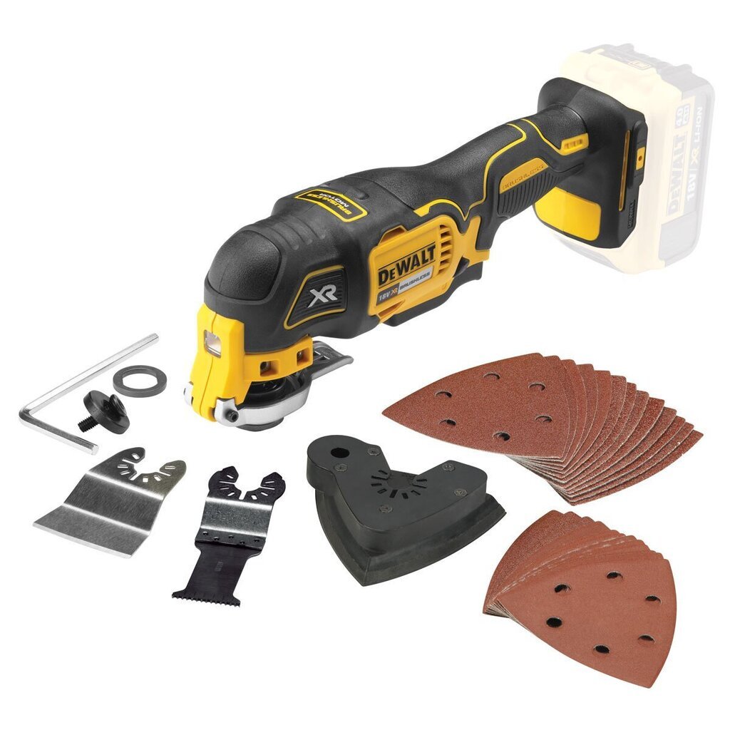 Daudzfunkcionāls bezvadu darbarīks Dewalt DCS355N Multi-Tool 18V cena un informācija | Slīpmašīnas | 220.lv