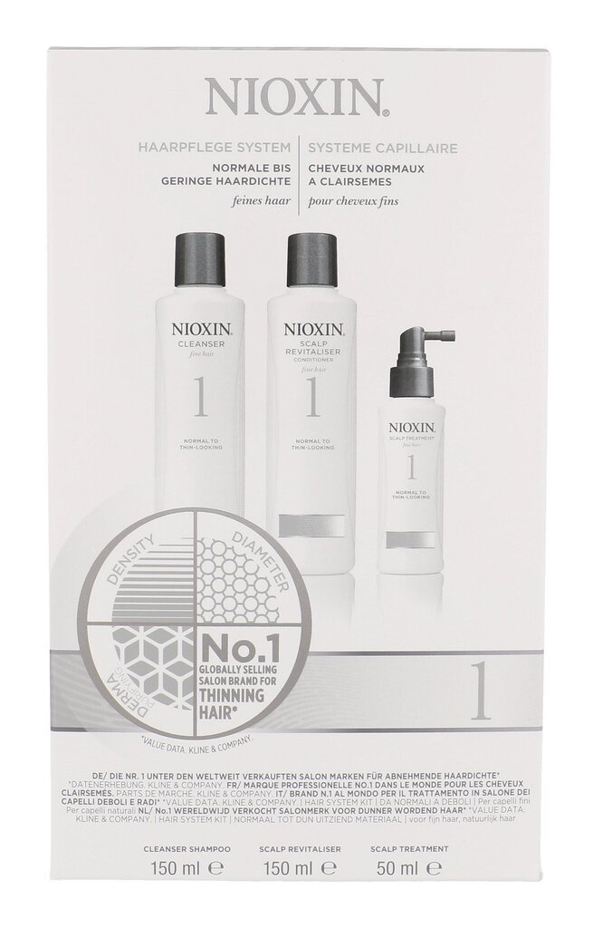 Komplekts matiem Nioxin System 1 cena un informācija | Šampūni | 220.lv