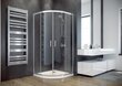 Pusapaļā dušas kabīne Besco Modern, 80,90x185 cm цена и информация | Dušas kabīnes | 220.lv