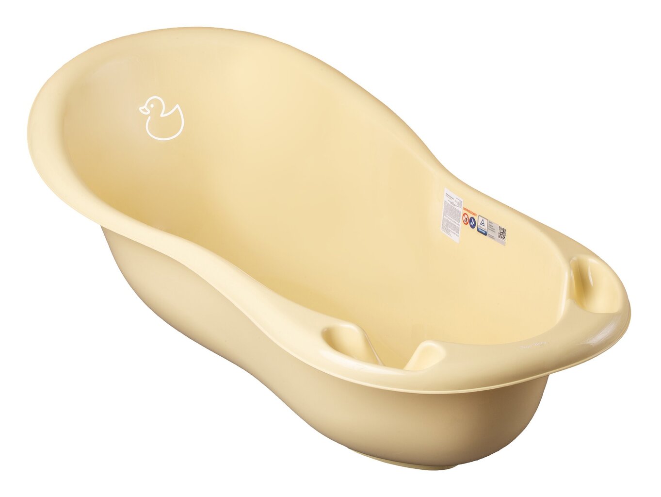 Bērnu vanna Tega Duck, 102 cm, gaiši dzeltenā krāsā цена и информация | Mazuļa mazgāšana | 220.lv