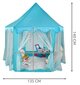 Telts bērniem XXL Princešu pils, zila cena un informācija | Bērnu rotaļu laukumi, mājiņas | 220.lv