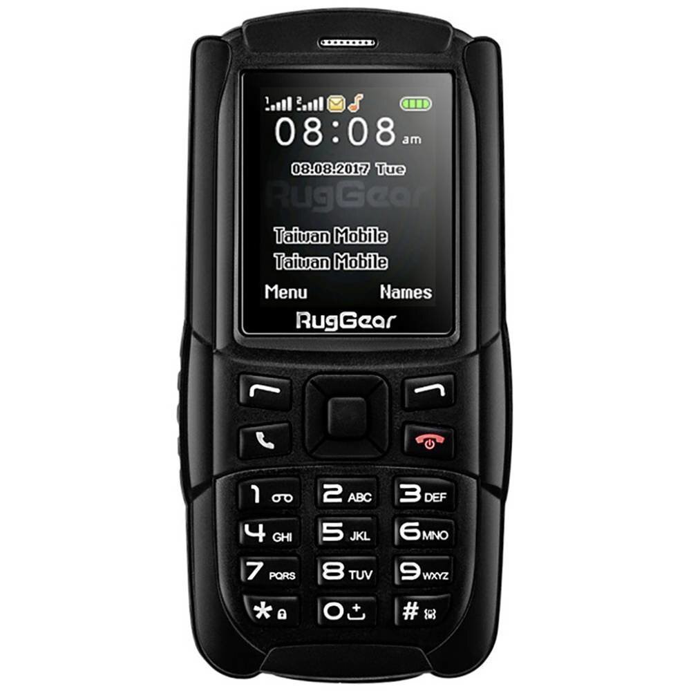 Телефон RugGear RG129, Dual SIM, Black цена | 220.lv