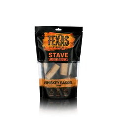 "Texas Club" viskija mucas kūpināšanas bloki, 500 g. cena un informācija | Kokogles, briketes, uguns aizdedzināšanas līdzekļi | 220.lv