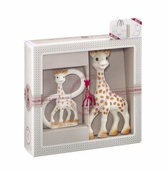 Vulli набор игрушек для прорезывания зубов Sophie la Girafe + жираф с кольцами 000001 цена и информация | Игрушки для малышей | 220.lv