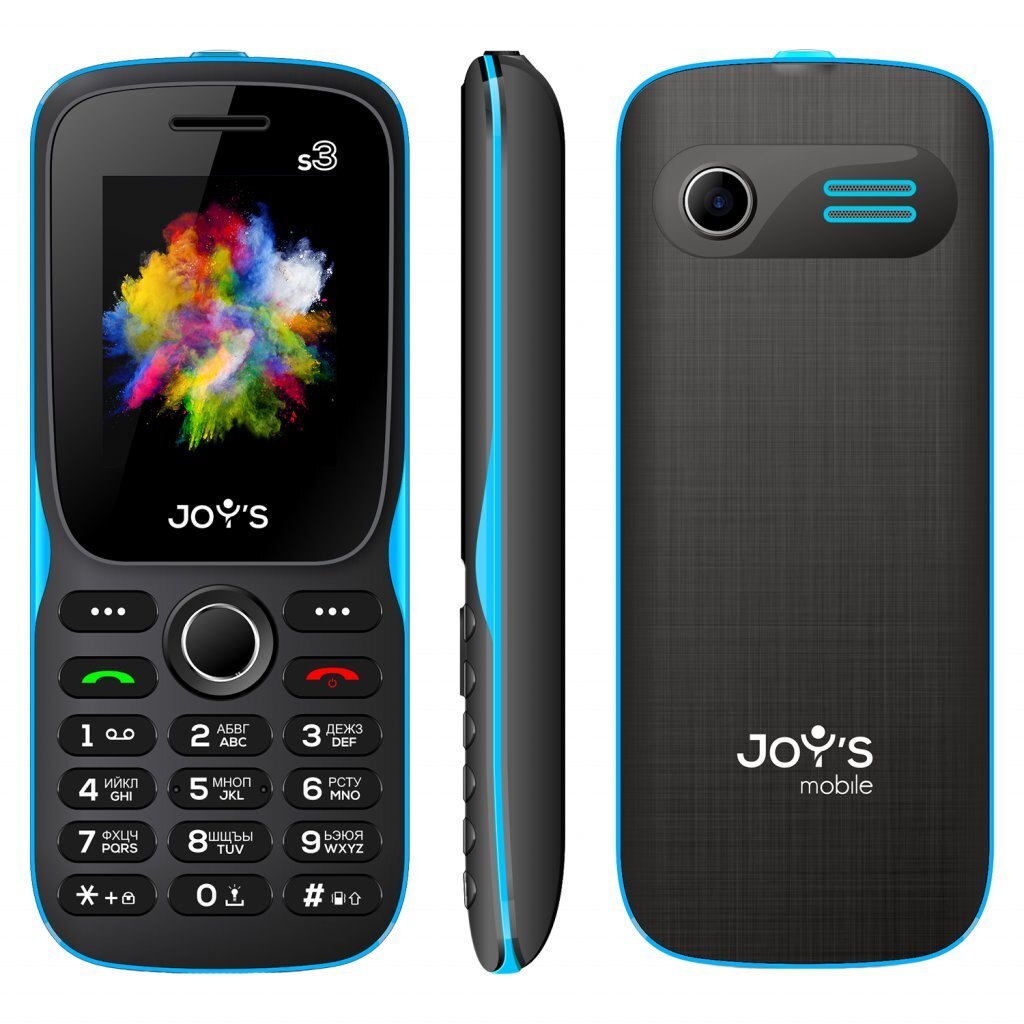 Joys S3, Dual SIM, Melns/Zils cena un informācija | Mobilie telefoni | 220.lv