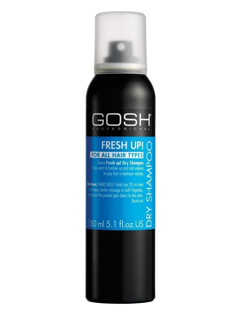 Sausais šampūns Gosh Fresh Up! 150 ml cena un informācija | Šampūni | 220.lv