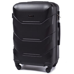 Большой чемодан Wings Peacock L, черный цена и информация | Чемоданы, дорожные сумки | 220.lv