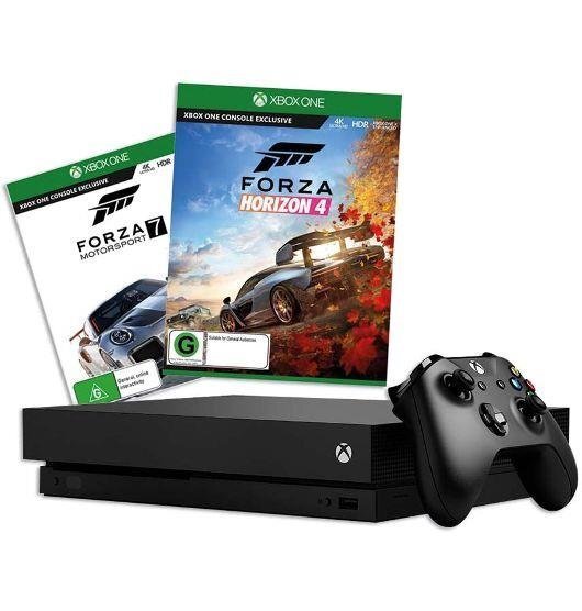 Microsoft Xbox One X 1TB + Forza Horizon 4 + Forza Motorsport 7 cena |  220.lv