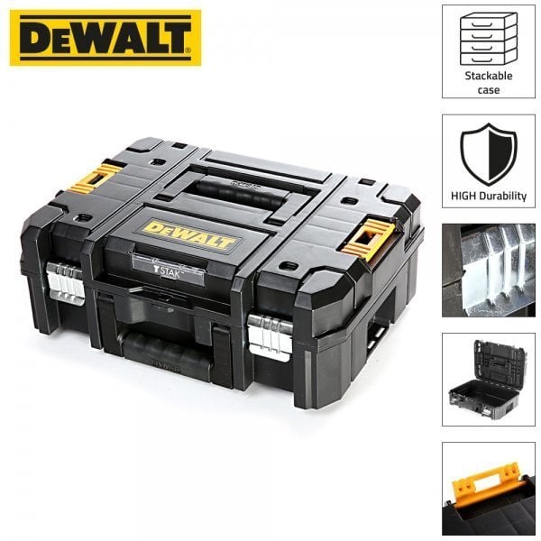 Instrumentu kaste DeWalt T-STAK 44 x 33,2 x 16,3 cm цена и информация | Instrumentu kastes | 220.lv