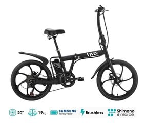 Elektrisks salokāms pilsētas velosipēds Vivo Fold Bike VF20 cena un informācija | Elektrovelosipēdi | 220.lv