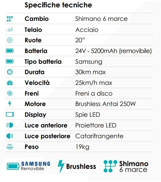 Elektrisks salokāms pilsētas velosipēds Vivo Fold Bike VF20 cena un informācija | Elektrovelosipēdi | 220.lv