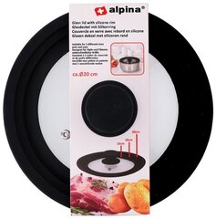 Alpina stikla vāks pannai 20 cm цена и информация | Cковородки | 220.lv