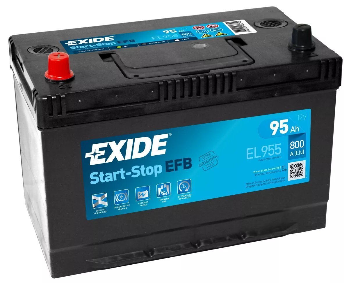 Akumulators EXIDE EL955 95 Ah 800 A EFB цена и информация | Akumulatori | 220.lv