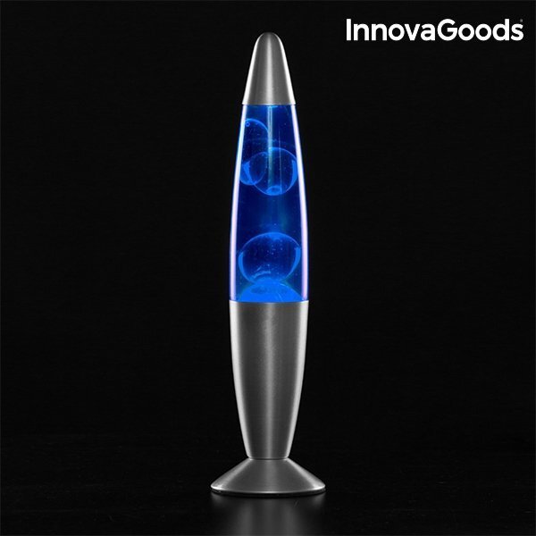 Lavas lampa InnovaGoods zila цена и информация | Galda lampas | 220.lv