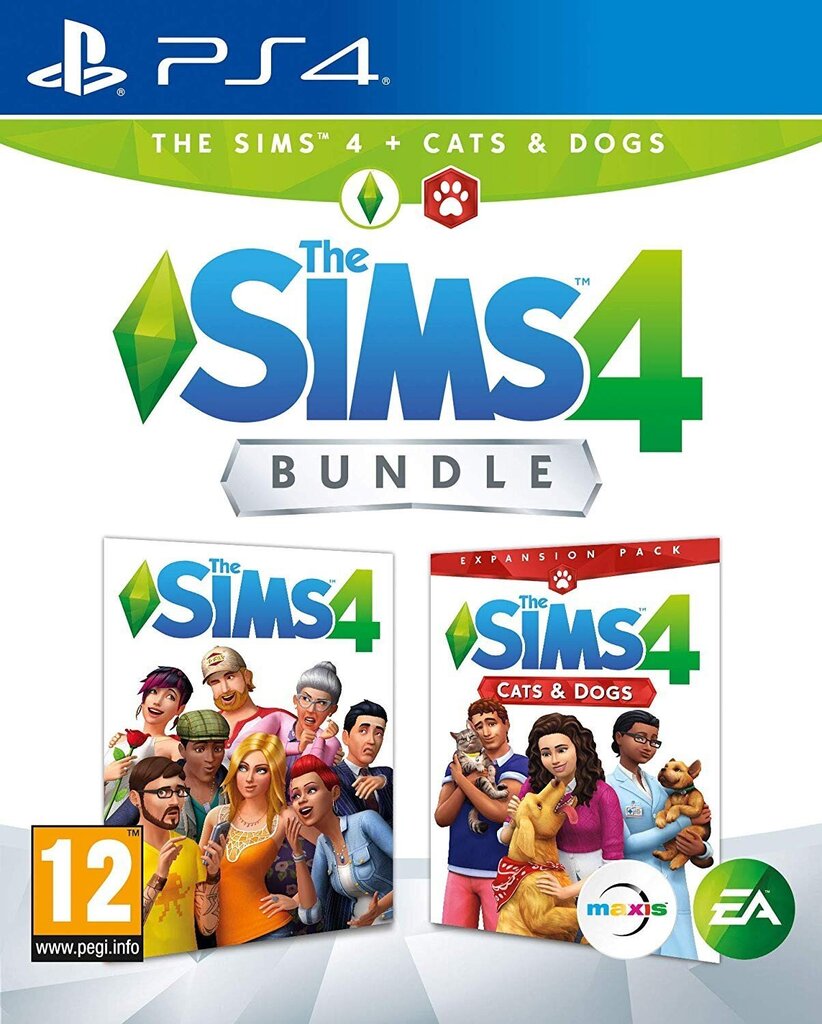 Компьютерная игра Игра для PlayStation 4, The Sims 4 + Cats and Dogs Bundle  цена | 220.lv