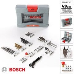 Набор оснастки Bosch 2608P00233, 49 шт. цена и информация | Механические инструменты | 220.lv